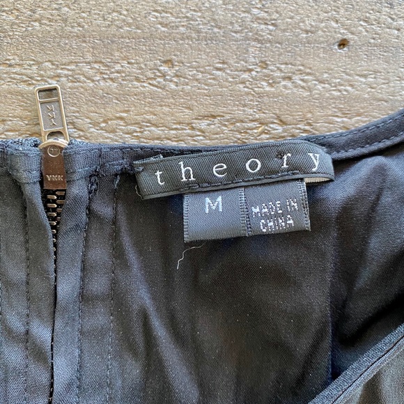 Theory peplum cotton blouse - Picture 3 of 3